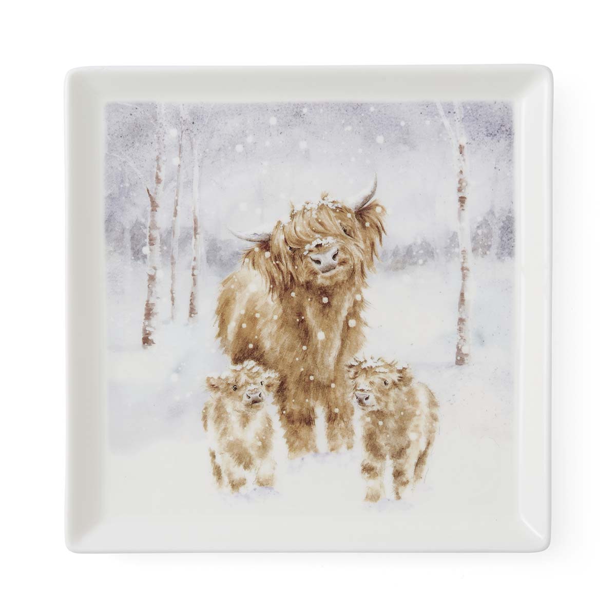 Wrendale Designs Highland Star Square Plate image number null
